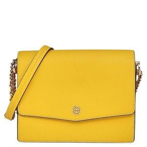 New Tory Burch Yellow Robinson floral convertible shoulder bag